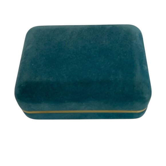 Vintage Envoy Blue Stone Cufflinks With Box Mens Jewelry Accessory - Picture 4 of 4